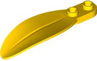 Plant, Leaf 2 x 6 x 1 with 2 Studs in Yellow