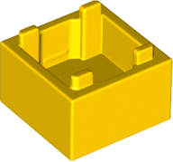 Container Box 2 x 2 x 1 [Plain] in Yellow
