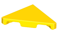 Tile 45° Cut 2 x 2 (Triangle) in Yellow