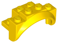 Wheel Arch, Mudguard 4 x 2 x 2 1/2 in Yellow