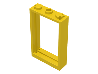 Door Frame 1 x 3 x 4 in Yellow