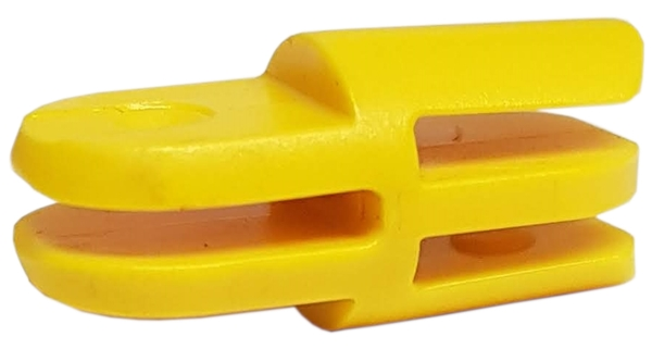 Arm Piece Straight with 2 and 3 Fingers in Yellow