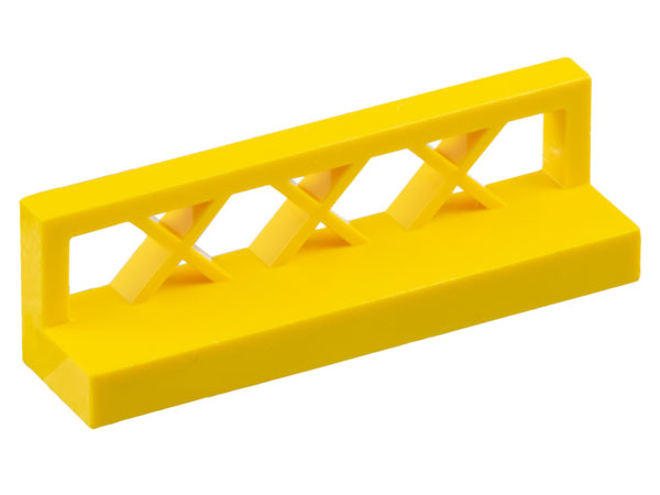 Fence Lattice 1 x 4 x 1 in Yellow