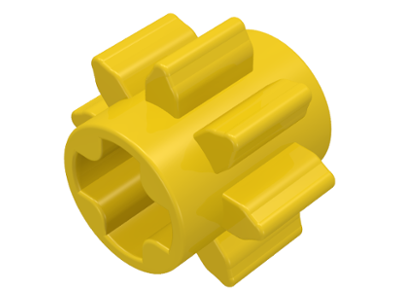 Technic Gear 8 Tooth in Yellow