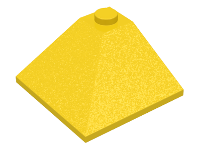 Brick Sloped 33° 3 x 3 Double Convex in Yellow