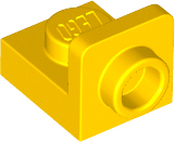 Bracket 1 x 1 - 1 x 1 Inverted in Yellow