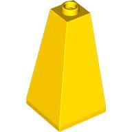 Brick Sloped 75° 2 x 2 x 3 Double Convex in Yellow