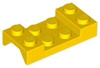 Wheel Arch, Mudguard 2 x 4 Studded in Yellow
