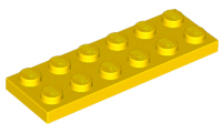 Plate 2 x 6 in Yellow