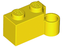 Hinge Brick 1 x 4 [Lower] in Yellow