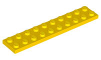 Plate 2 x 10 in Yellow