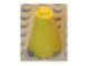 Cone 2 x 2 x 2, Solid Stud in Yellow