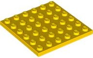 Plate 6 x 6 in Yellow