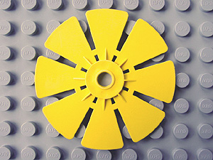 Duplo Propeller / Windmill 8 Blade Fan 6 x 6 in Yellow