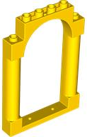 Panel 1 x 6 x 7 with 2 Columns and Arch in Yellow