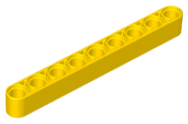 Technic Beam 1 x 9 Thick in Yellow