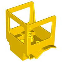 Duplo Backhoe Tractor Cabin in Yellow