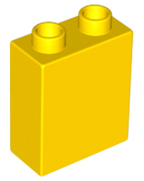 Duplo Brick 1 x 2 x 2 in Yellow