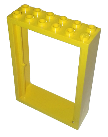 Door Frame 2 x 6 x 7 in Yellow