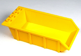 Tipper Bed 4 x 6, Open Studs in Yellow