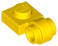 Plate Special 1 x 1 with Clip Light, Bar Hole [Thick Ring] in Yellow