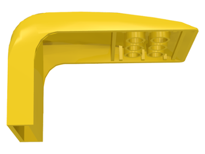 Fabuland, Car Roof, Fixed Curve in Yellow