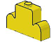 Brick Curved 1 x 4 x 2 Centre Stud Top in Yellow