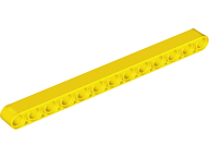 Technic Beam 1 x 13 Thick in Yellow