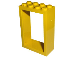Door Frame 2 x 4 x 5 in Yellow