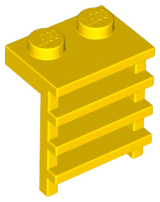Plate Special 1 x 2 with Ladder in Yellow