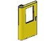 Door 1 x 4 x 5 Train Left in Yellow