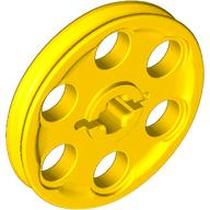 Technic Wedge Belt Wheel [aka Pulley] in Yellow