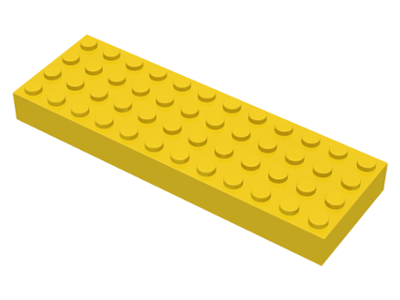 Brick 4 x 12 in Yellow