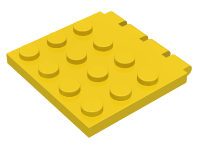 Hinge Vehicle Roof 4 x 4 in Yellow