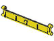 Garage Roller Door Section with Handle in Yellow