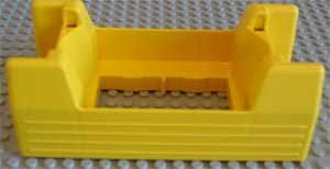Duplo Train Passenger Car Body in Yellow