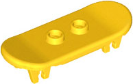 Sports Skateboard with Trolley Wheel Holders in Yellow