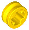 Technic Bush 1/2 Smooth with Axle Hole Semi-Reduced in Yellow