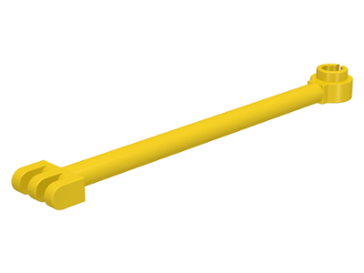 Hinge Bar 8L with 3 Fingers and Open End Stud in Yellow