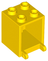 Box 2 x 2 x 2 [Hollow Studs] in Yellow