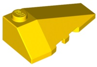 Brick Wedged, Sloped 4 x 2 Triple Right in Yellow