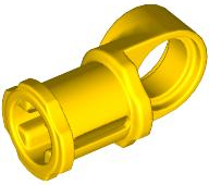 Technic Axle and Pin Connector Toggle Joint Smooth in Yellow