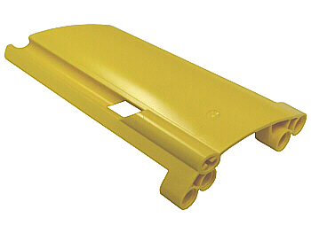 Technic Panel Fairing #20 Large Long, Small Hole, Side A in Yellow