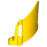 Technic Panel Fairing #23 Large Short, Small Hole, Side B in Yellow