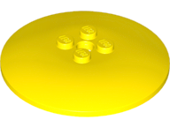 Dish 6 x 6 Inverted (Radar) with Solid Studs in Yellow