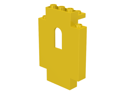 Panel 2 x 5 x 6 Wall with Arched Window in Yellow