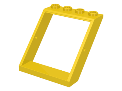 Window 4 x 4 x 3 Roof in Yellow