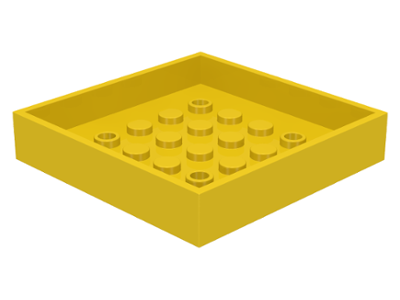 Box 6 x 6 Bottom in Yellow