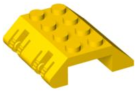Slope 45° 4 x 4 Double with Locking Hinge in Yellow
