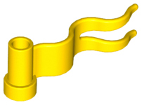 Flag 4 x 1 Wavy [First Wave Right] in Yellow